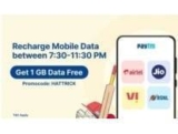 [Today, 7:00 PM – 11:00 PM] PayTM Free 1 GB Data :100% Cashback Upto Rs.19 On Data Recharges @ Paytm
