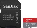 SanDisk 64GB Class 10 microSDXC Memory Card with Adapter